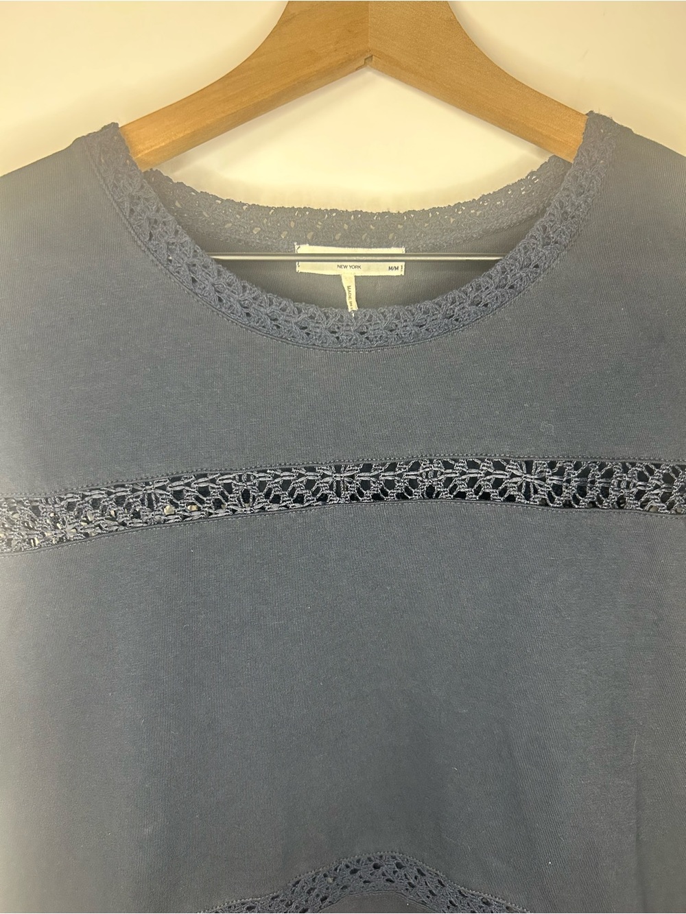 *NWT* Rag & Bone Rosie Lace-Trim Cotton Muscle Tank, Size Medium - Picture 6 of 14